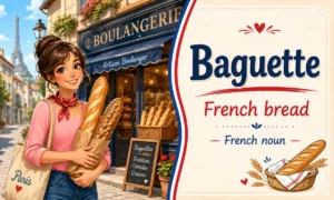 Baguette – French bread – French noun – French Word of the Day