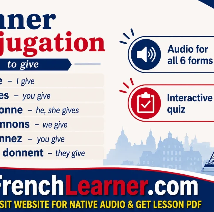 Donner Conjugation (to give)