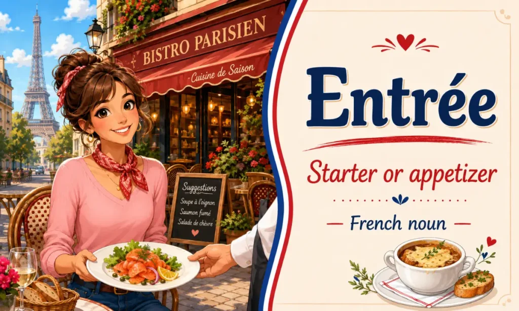Entrée – Starter or appetizer – French noun – French Word of the Day