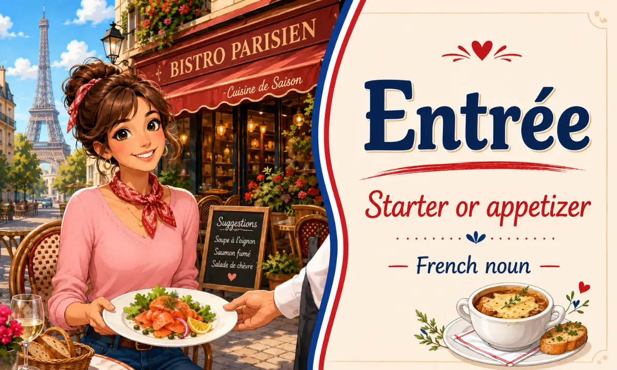 Entrée – Starter or appetizer – French noun – French Word of the Day