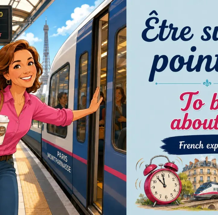 Être sur le point de — Meaning and examples