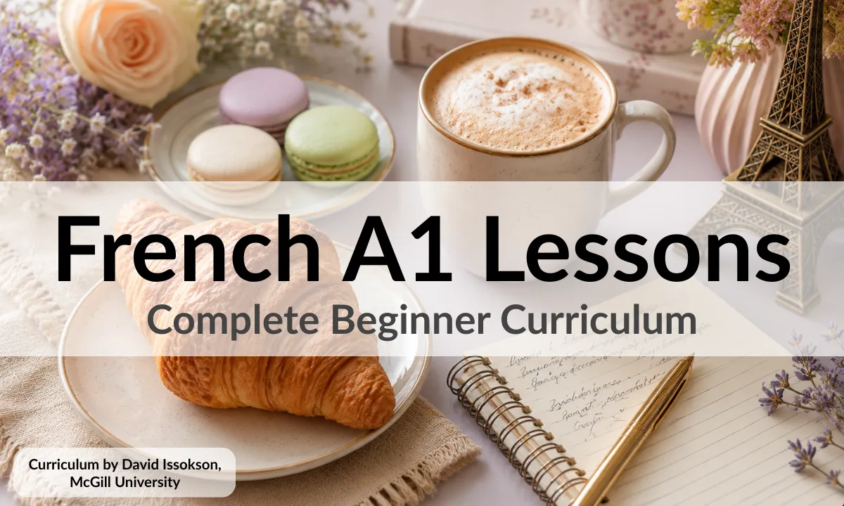 French A1 Lessons – Complete Beginner Curriculum