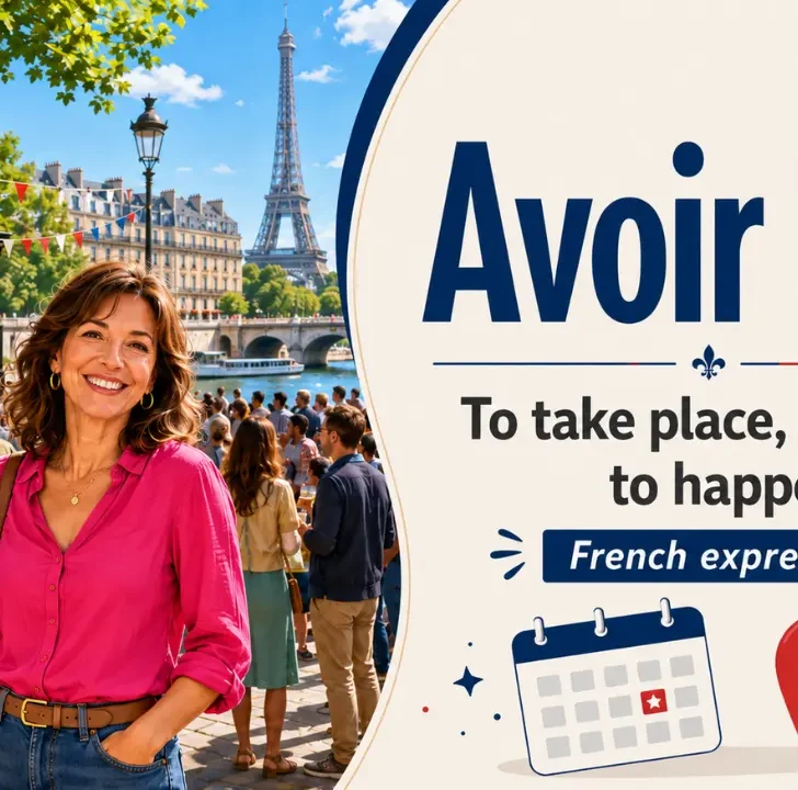 Avoir lieu — Meaning, pronunciation, examples with native audio
