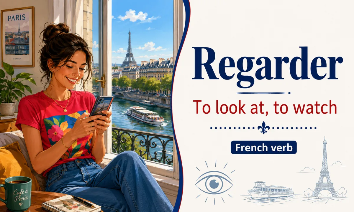 Regarder – To look at, to watch – French verb – French Word of the Day