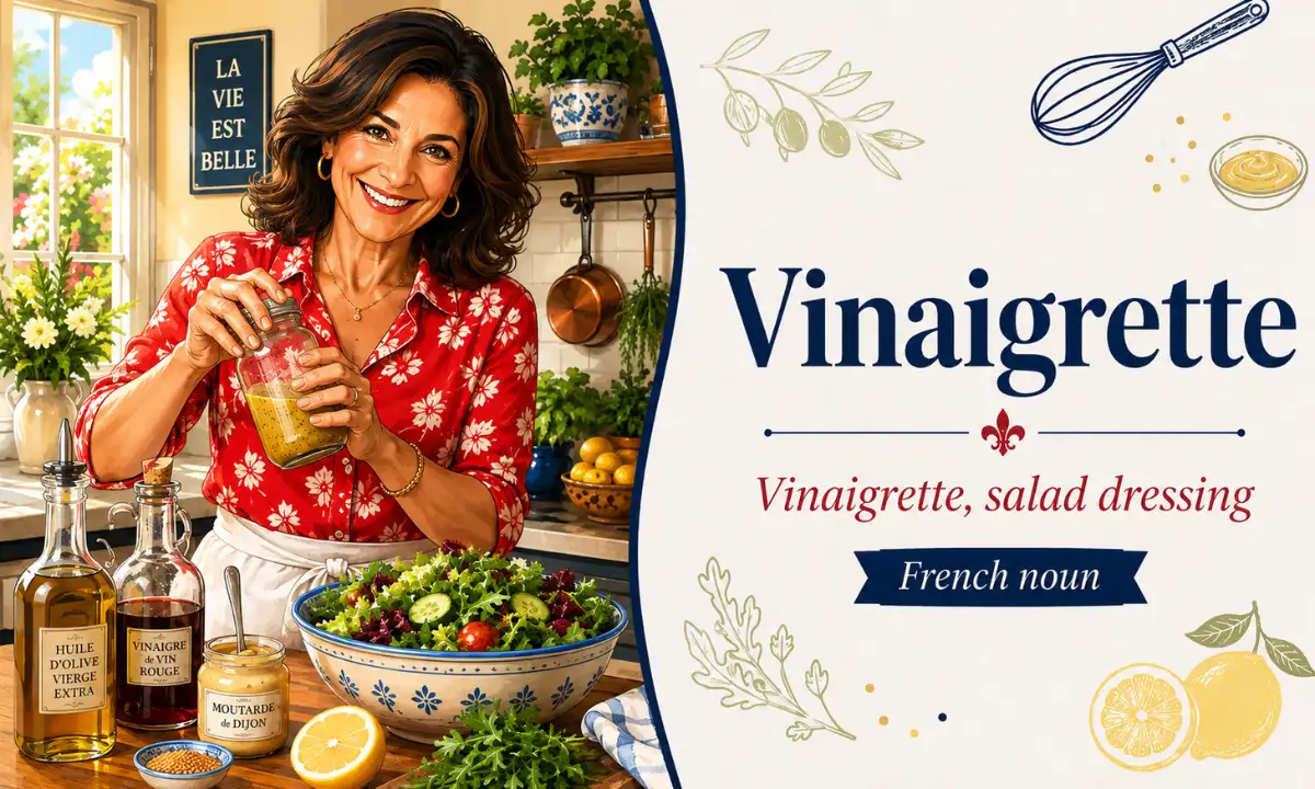 Vinaigrette &ndash; Vinaigrette, salad dressing &ndash; French Noun